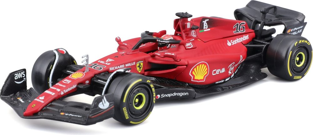 Bburago 2023 Bburago 1:43 Formule F1 Ferrari Scuderia F1-75 (2022) nr.16 Charles Leclerc - with driver