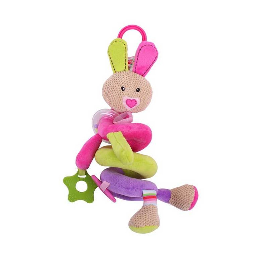 Bigjigs Toys Bigjigs Baby Textilní postavička - Spirála králíček Bella