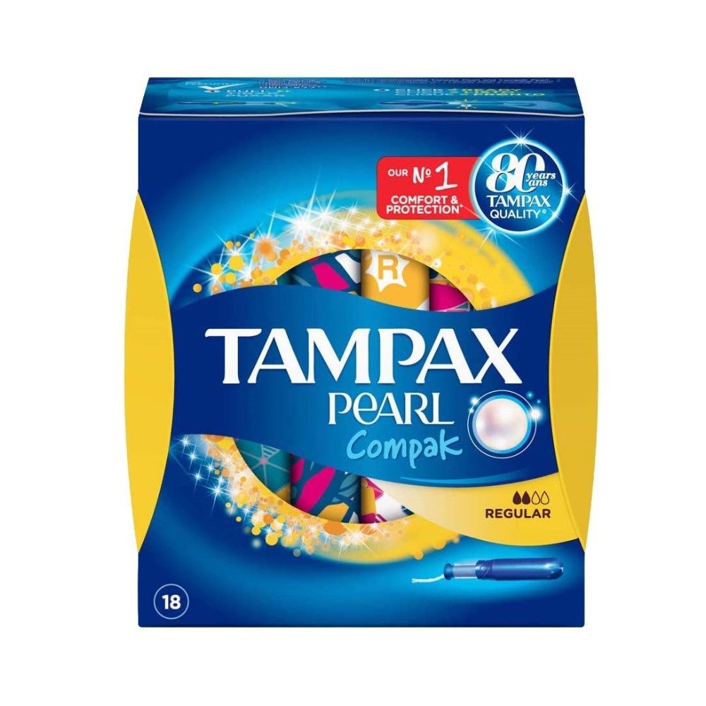 Popron.cz normální tampóny Pearl Compak Tampax (16 uds)