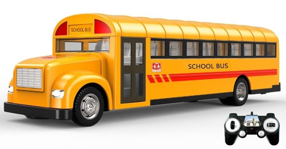 Popron.cz DOUBLE E RC školní autobus s otevíracími dveřmi 33 cm