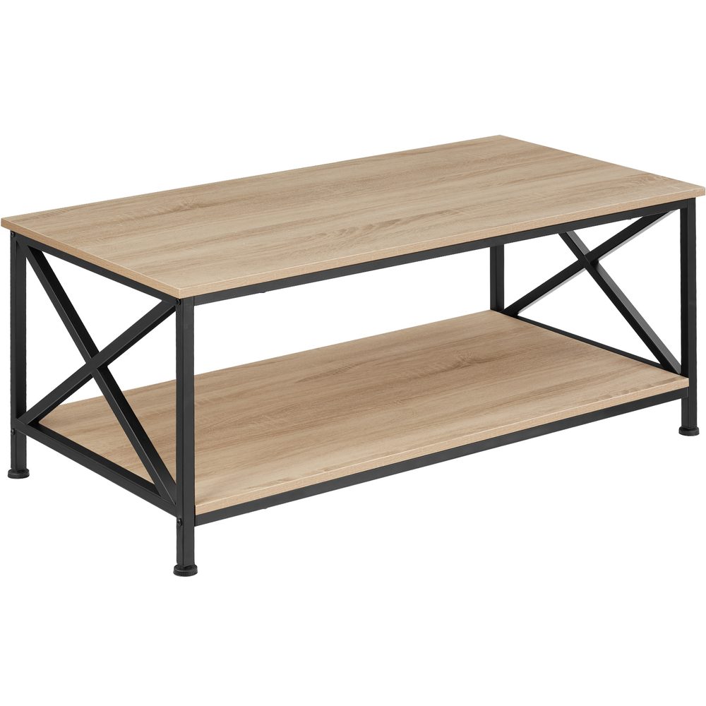tectake 404437 konferenční stolek pittsburgh - Industrial světlé dřevo, dub Sonoma - Industrial světlé dřevo