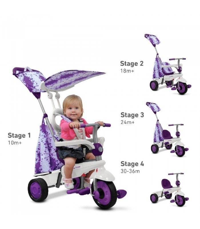 Smart-Trike SMART TRIKE tříkolka 675 Spirit Touch Steering 4v1 Fialová