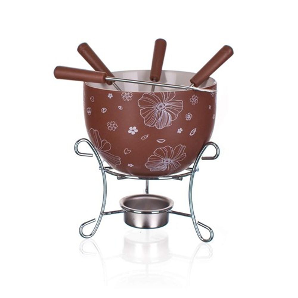 BANQUET Sada fondue na čokoládu CHOCO BLOSSOMS, 6 ks