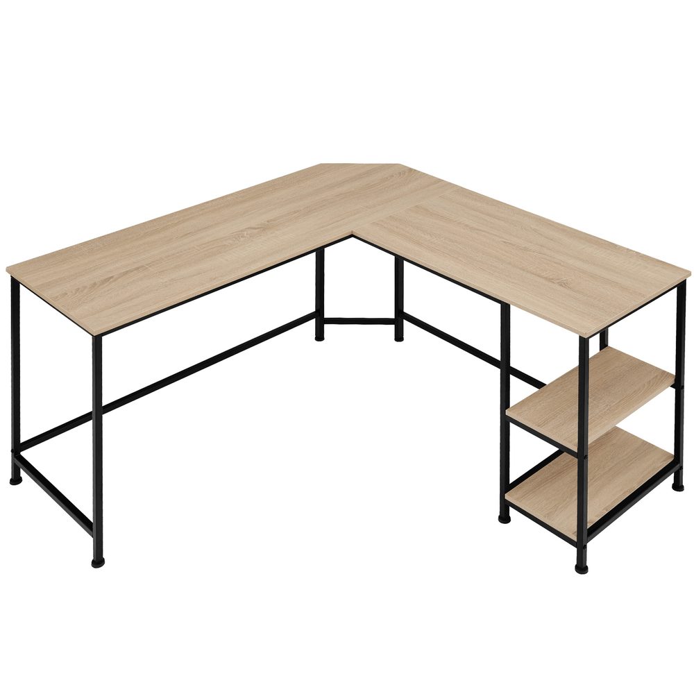 tectake 404232 psací stůl hamilton - Industrial světlé dřevo, dub Sonoma - Industrial světlé dřevo