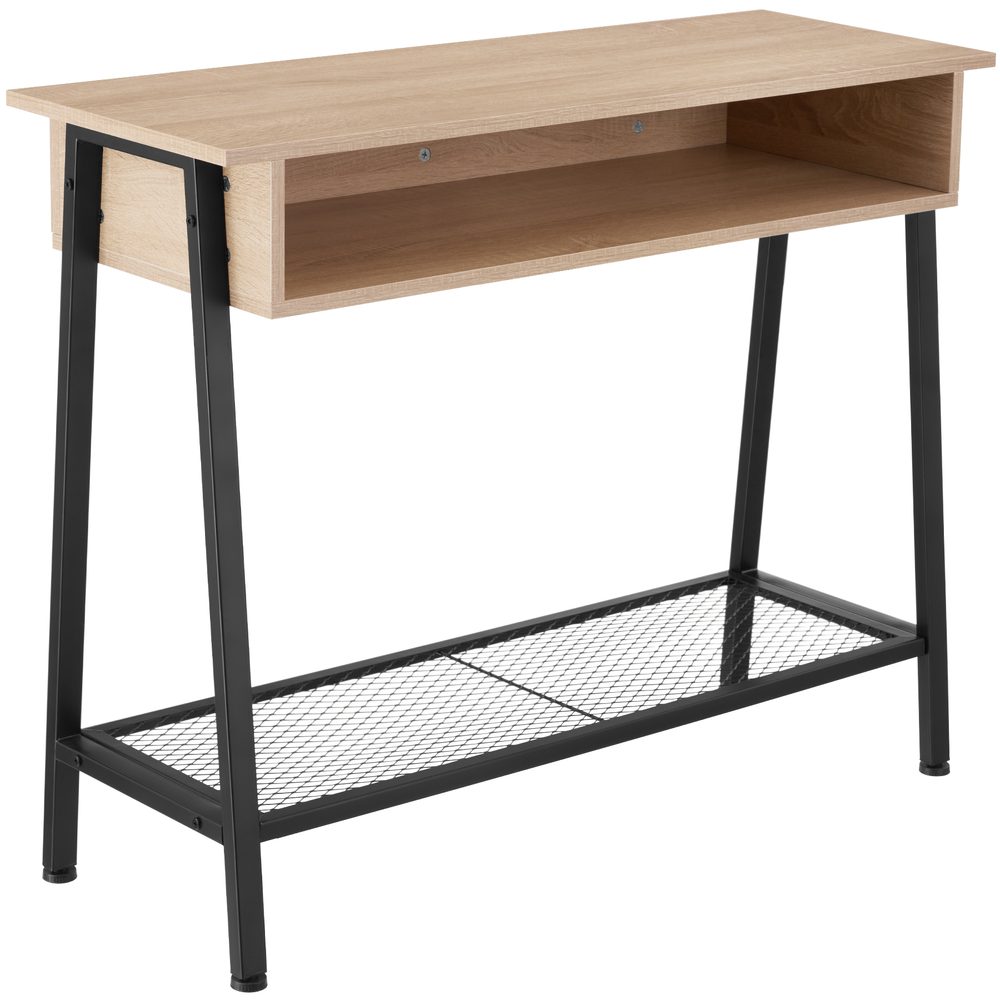 tectake 404720 konzolový stolek tralee 100x35x80,5cm - Industrial světlé dřevo, dub Sonoma - Industrial světlé dřevo