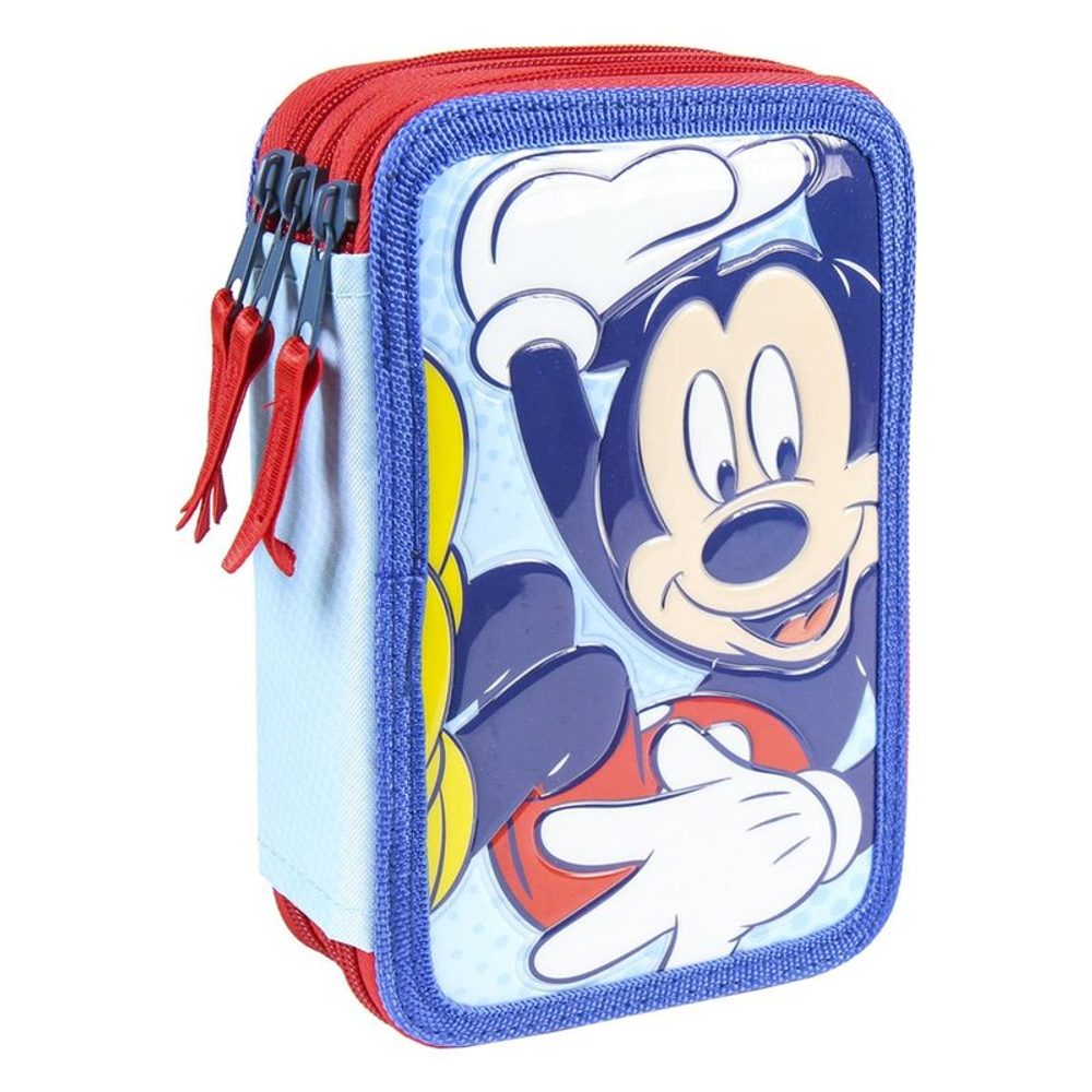 bHome Školní penál třípatrový s náplní Myšák Mickey 3D