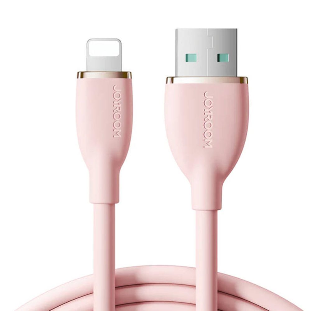 Joyroom Kabel barevný 3A USB k Lightning SA29-AL3 / 3A / 1,2 m (růžový)