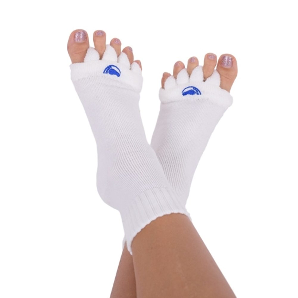 Popron.cz Adjustační ponožky White - S (vel.35-38)