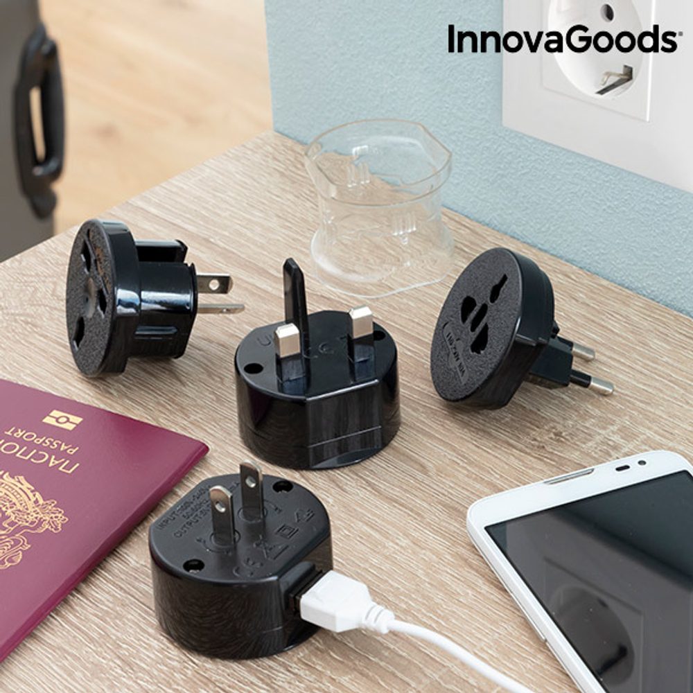 InnovaGoods Univerzální cestovní adaptér na zásuvku Electrip InnovaGoods