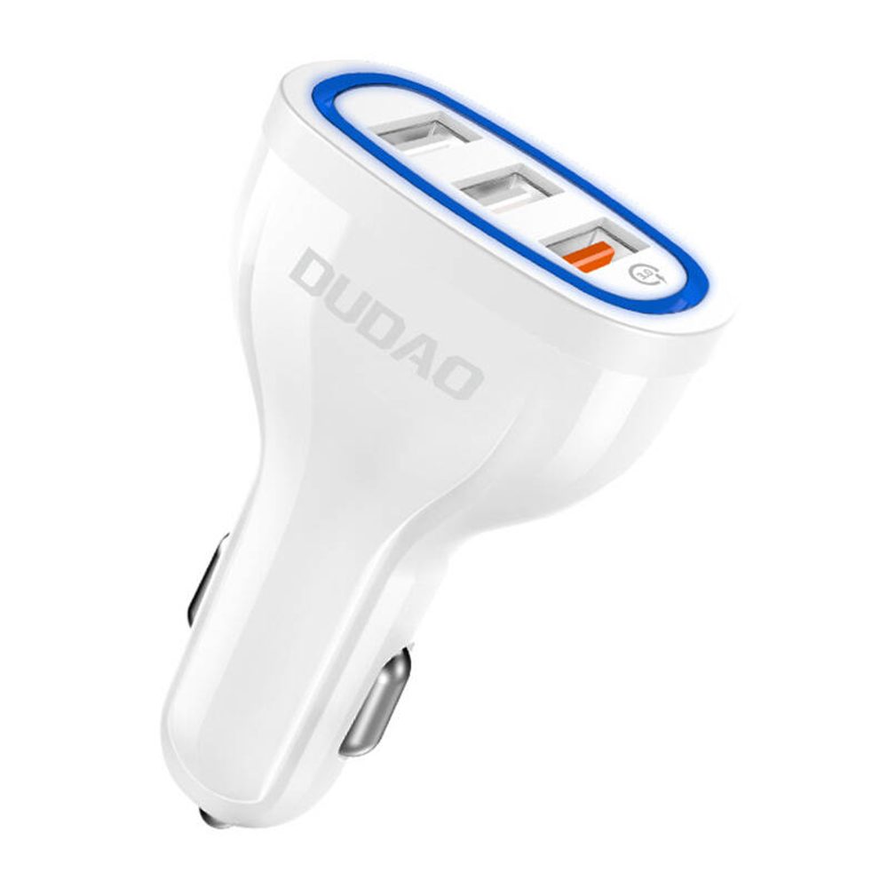 Dudao Nabíječka do auta Dudao R7S, 3x USB, 18W (bílá)