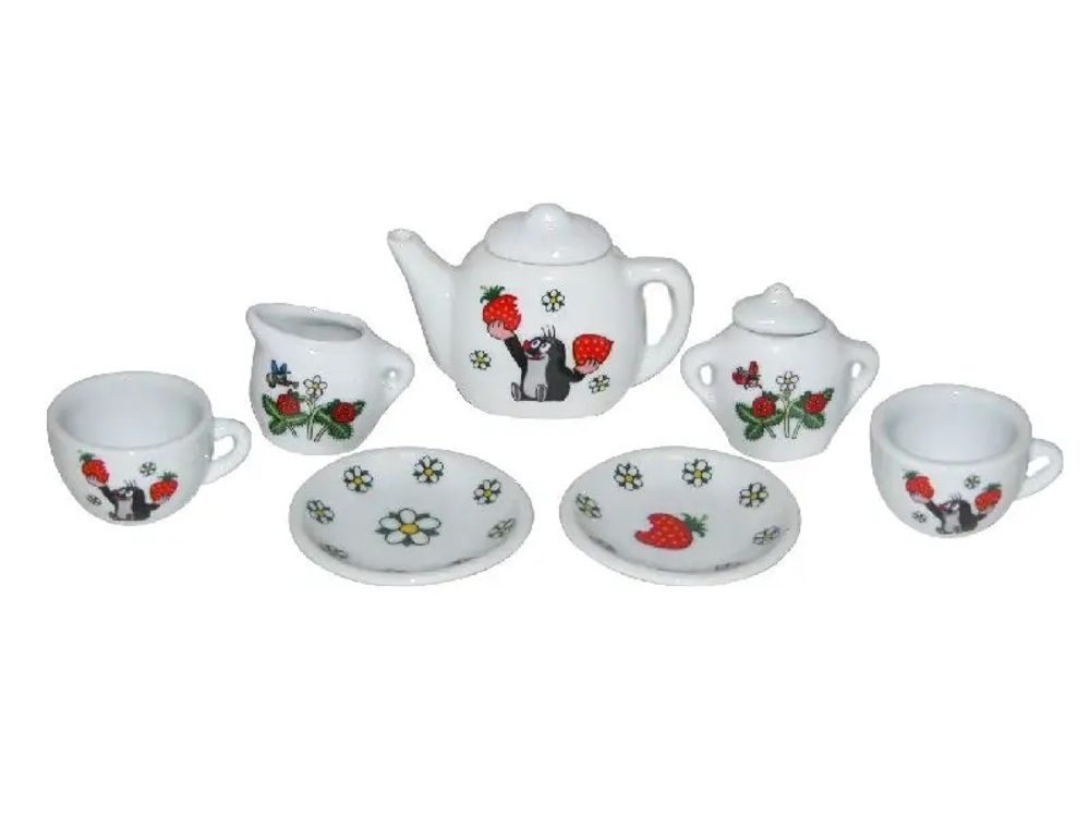 Wiky Nádobí - čajový set Krtek porcelán na kartě