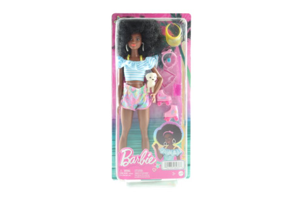 Popron.cz Barbie Deluxe Módní panenka-Trendy bruslařka HPL77