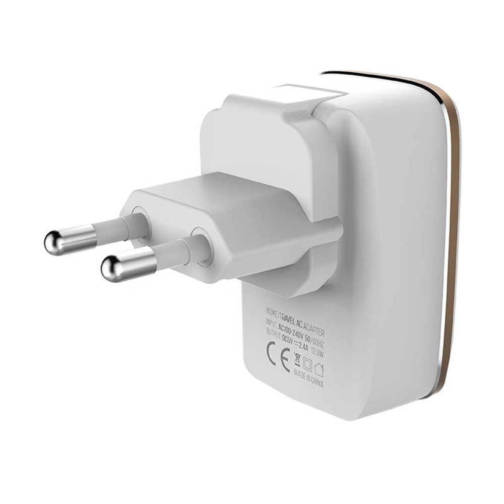 LDNIO Nástěnná nabíječka LDNIO A2204 2USB + kabel USB-C