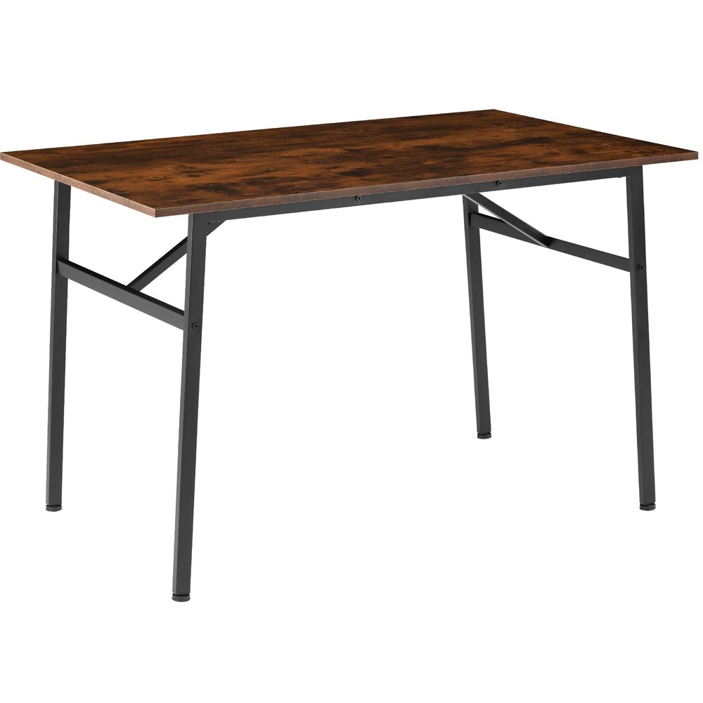 tectake 404334 jídelní stůl swansea 120x75x76cm - Industriální dřevo tmavé, rustikální - Industriální dřevo tmavé