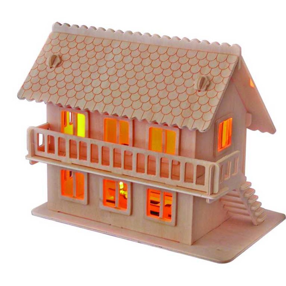 Woodcraft construction kit Woodcraft Dřevěné 3D puzzle vila