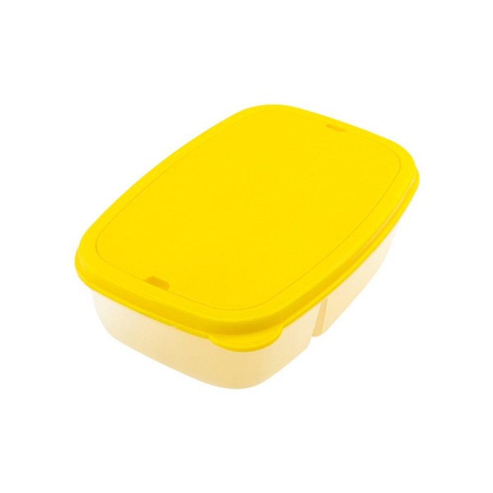 BigBuy Cooking Svačinový box s příbory (1 L) 144025 Žlutý