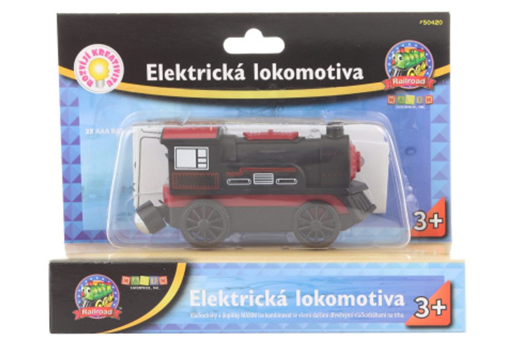 Popron.cz Elektrická lokomotiva - černá