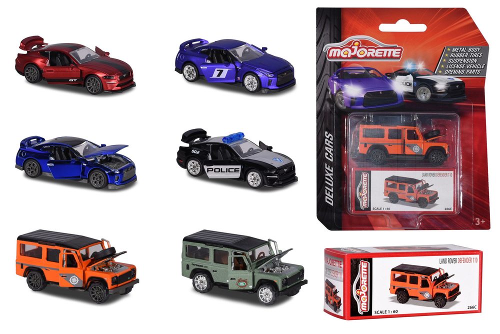 Majorette Autíčko Deluxe Cars, 7,5 cm, 6 druhů