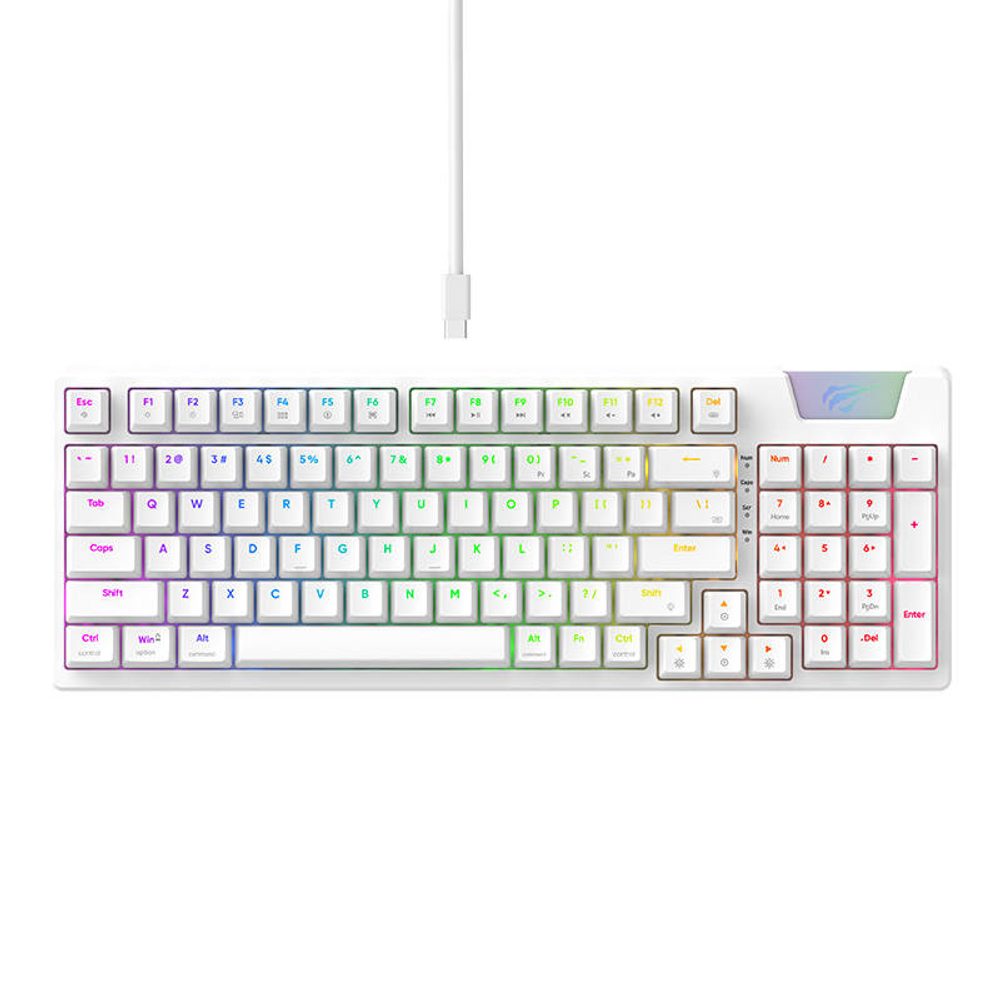 Havit Herní klávesnice Havit KB885L RGB (bílá)