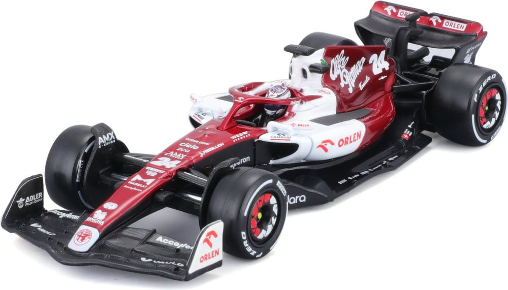 Bburago 2023 Bburago 1:43 Formule F1 Alfa Romeo Orlen C42 (2022) nr.24 Zhou Guanyu - s driver and de