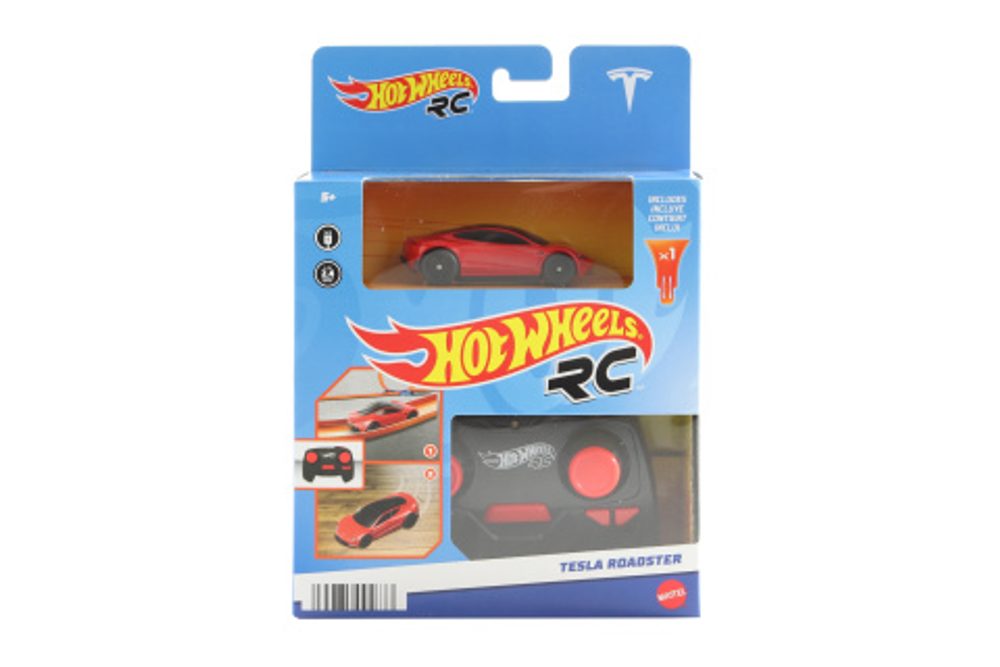 Popron.cz Hot Wheels RC Tesla Roadster 1:64 HJP78