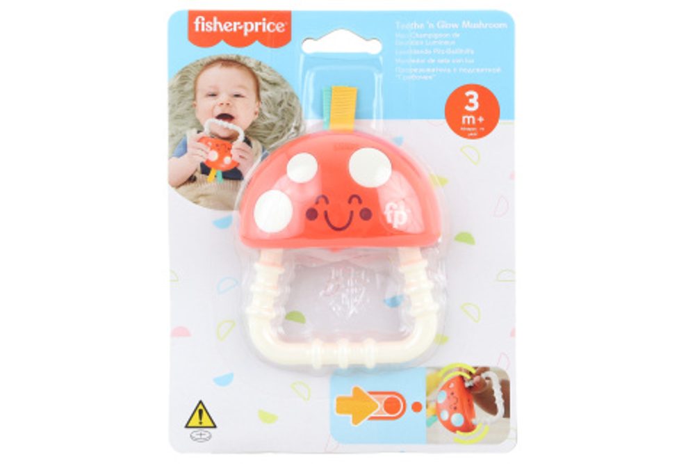 LAMPS Fisher-Price Kousátko a chrastítko muchomůrka HBP46