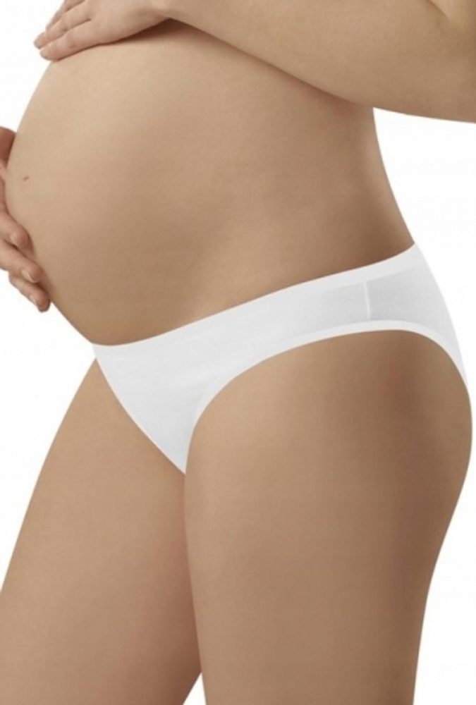 Italian fashion Bavlněné kalhotky Mama Mini, 1ks v balení, bílé, vel. XL - M (38)