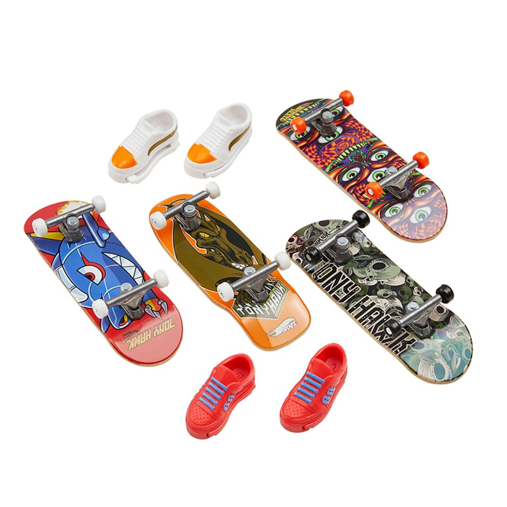 MATTEL HW SKATES 4KS FINGERBOARD A BOTY ASST