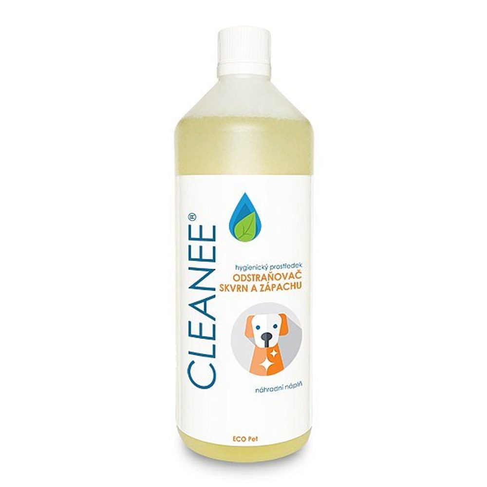 Popron.cz CLEANEE ECO Pet hygienický odstraňovač skvrn a zápachu - náhradní náplň 1 L