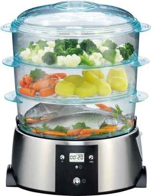 Gastroback 42510-Nerez designový parní hrnec s LCD displejem, 3 patra, LCD, 650W