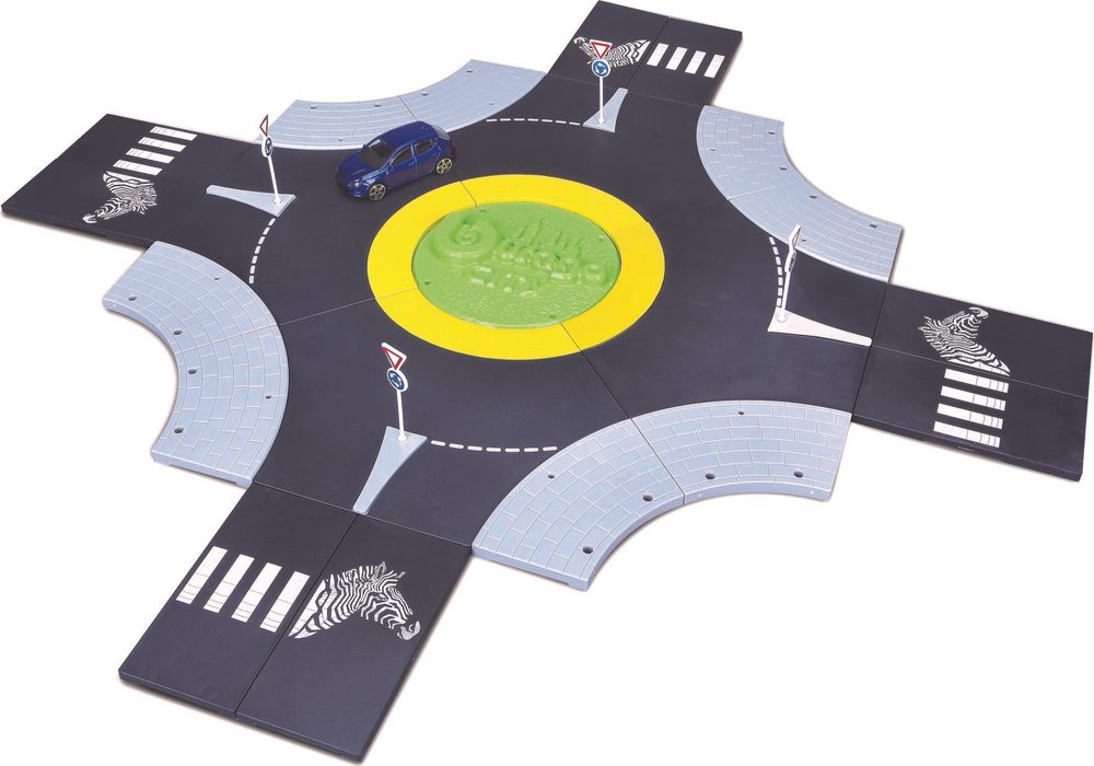 Bburago 2020 Bburago 1:43 Street Fire City Roundabout + car