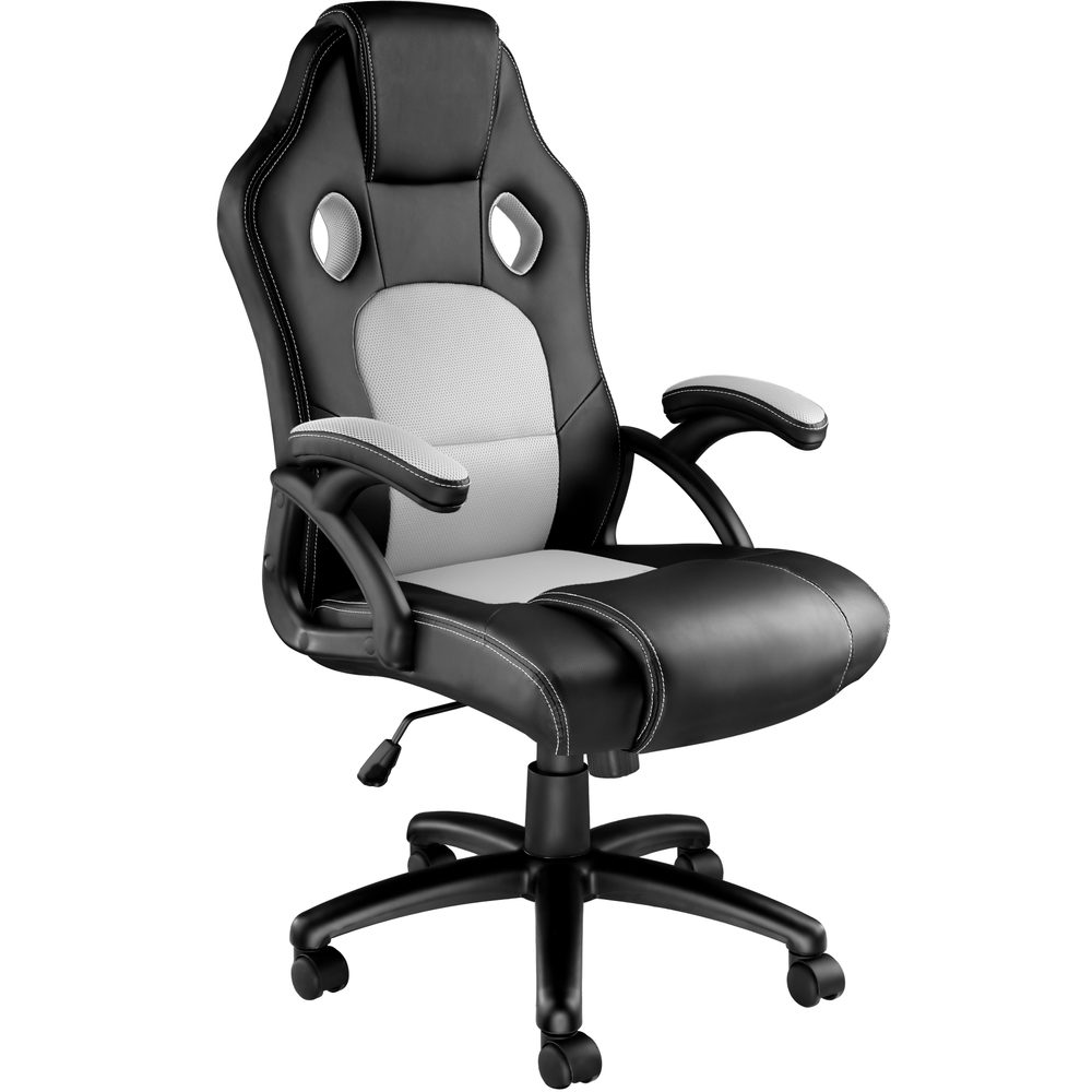 tectake 403465 kancelářská židle tyson - černá/šedá - černá/šedá