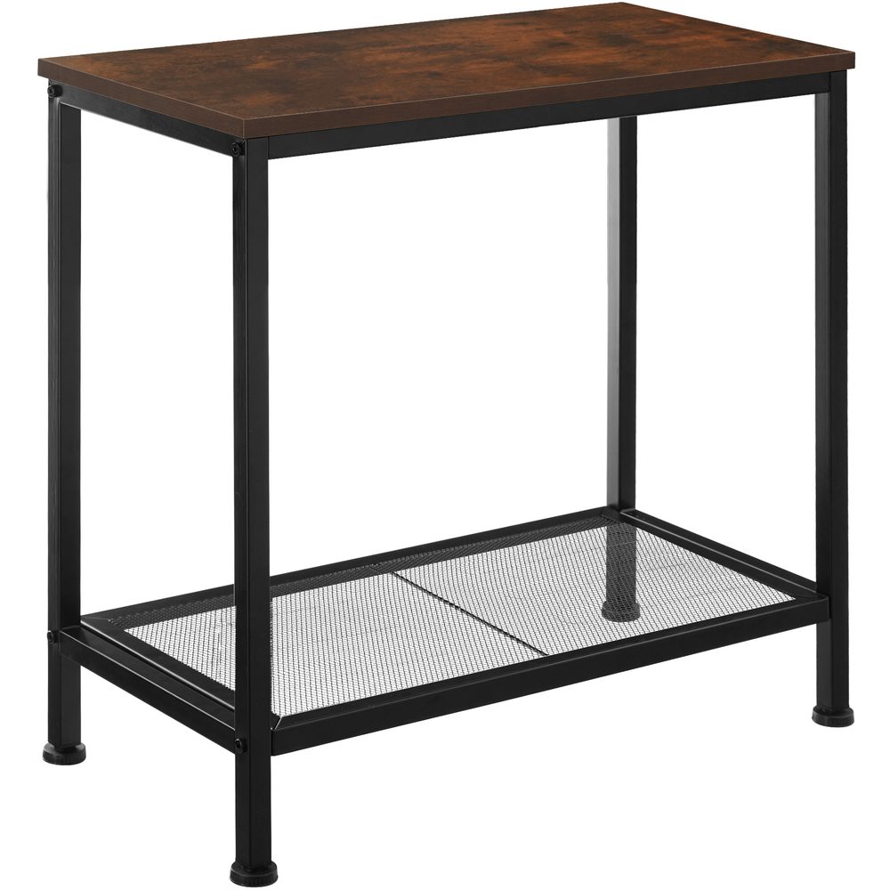 tectake 404273 odkládací stolek filton 60x30,5x60,5cm - Industriální dřevo tmavé, rustikální - Industriální dřevo tmavé