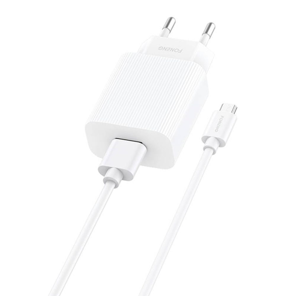 Foneng Rychlonabíječka Foneng 1x USB EU28 QC 3.0+ kabel USB typu C