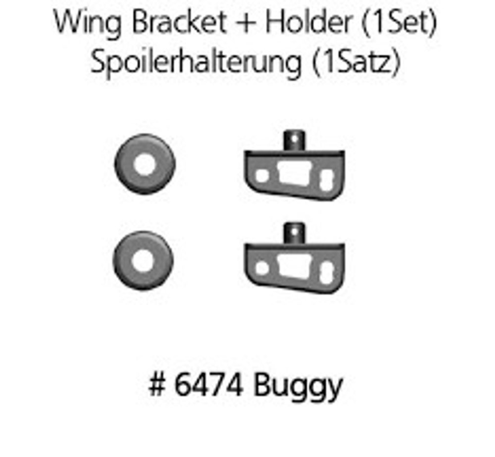 DF models Držák zadních spojlerů pro buggy, truggy