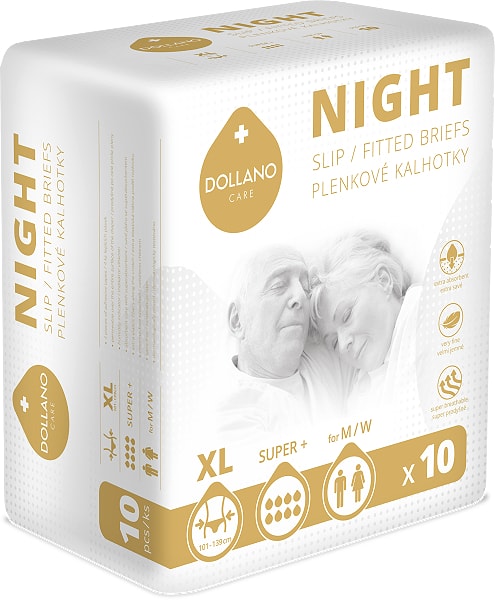 Dollano Plenkové kalhotky Dollano Care Night vel. XL/10ks