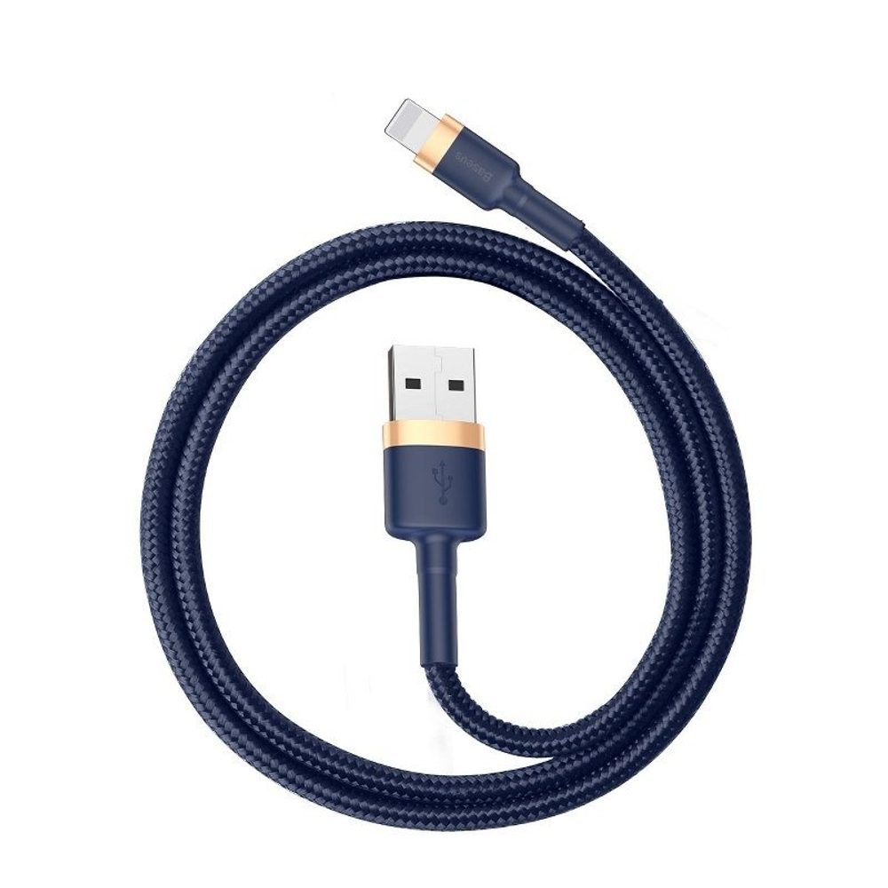 Baseus Cafule Lightning kabel 2,4A 1m - zlato-tmavě modrý