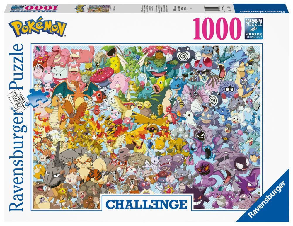 Ravensburger Challenge Puzzle: Pokémon 1000 dílků