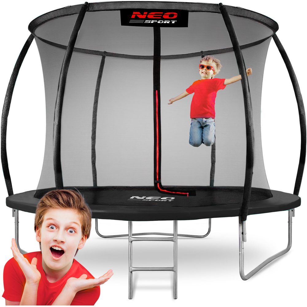 Neo-Sport Zahradní profilovaná trampolína 10ft/312cm s vnitřní sítí Neo-Sport