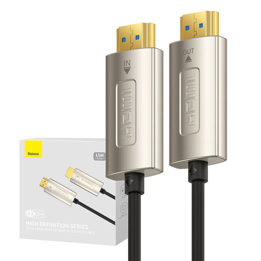 Baseus Kabel HDMI na HDMI Baseus High Definition 15 m, 4K (černý)