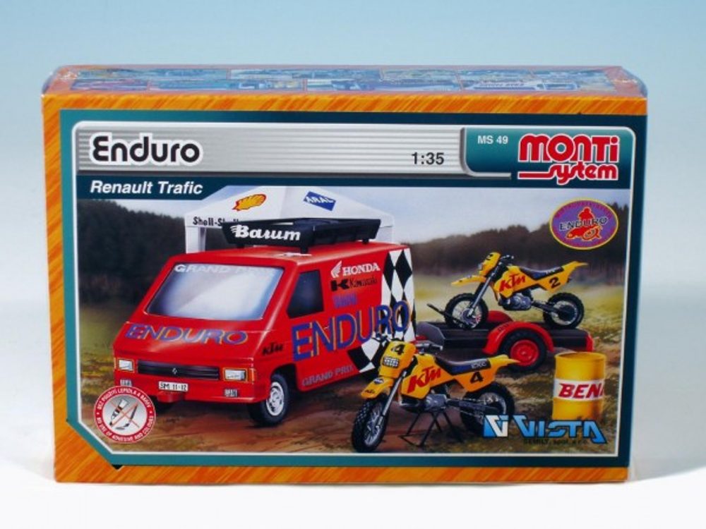 Vista Stavebnice Monti 49 Enduro Renault Trafic 1:35 v krabici 22x15x6cm