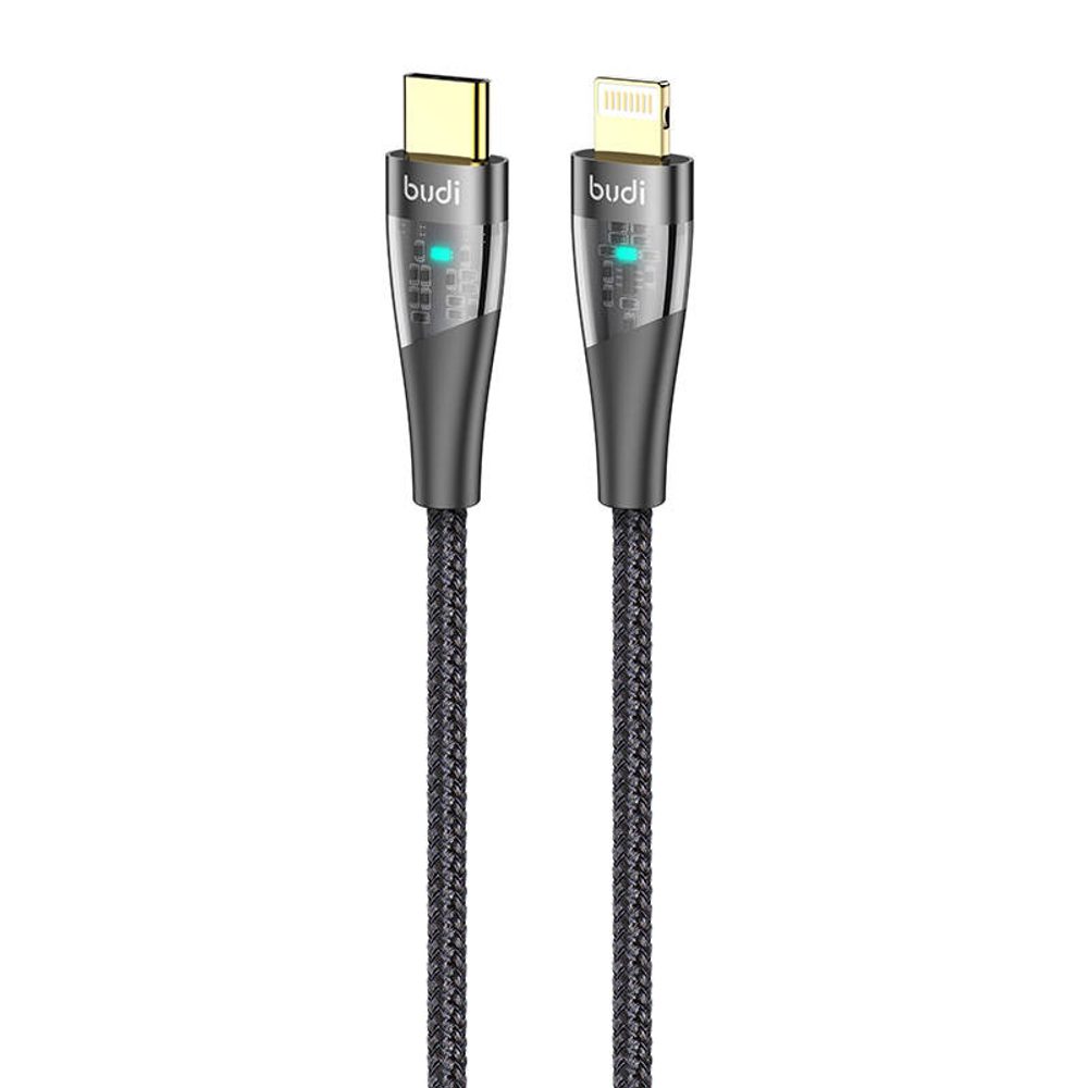 Budi Kabel USB-C na lightning Budi 20W 1,5 m (černý)