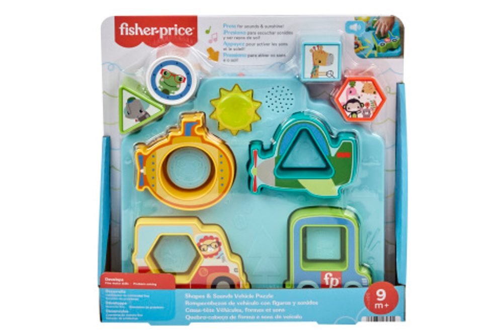 Popron.cz Fisher Price Puzzle dopravní prostředky se zvuky HRP31