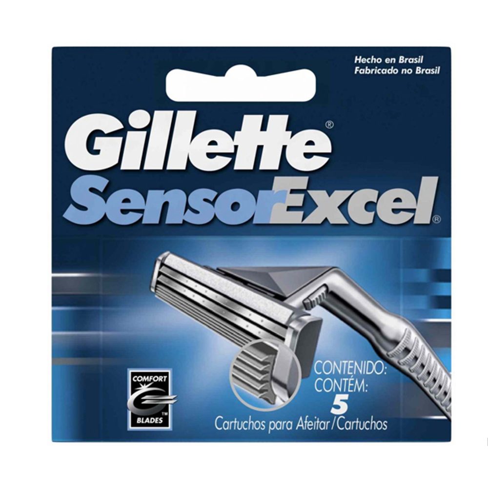 Gillette Náhradní Břitva na Holení Sensor Excel Gillette