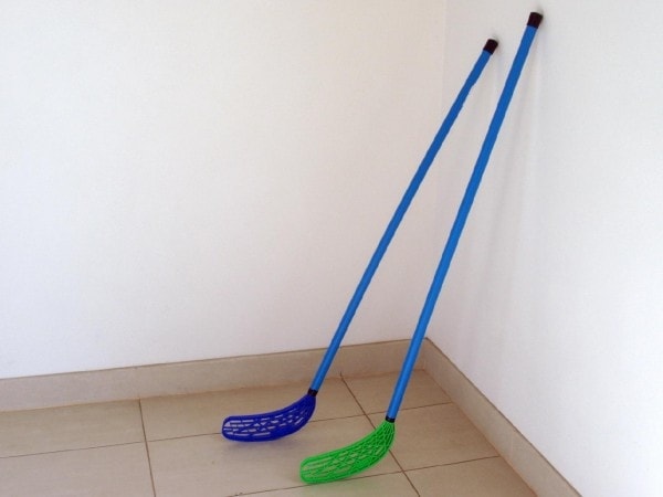 UNISON Floorball hokejka plast 110x30x3cm asst 2 barvy