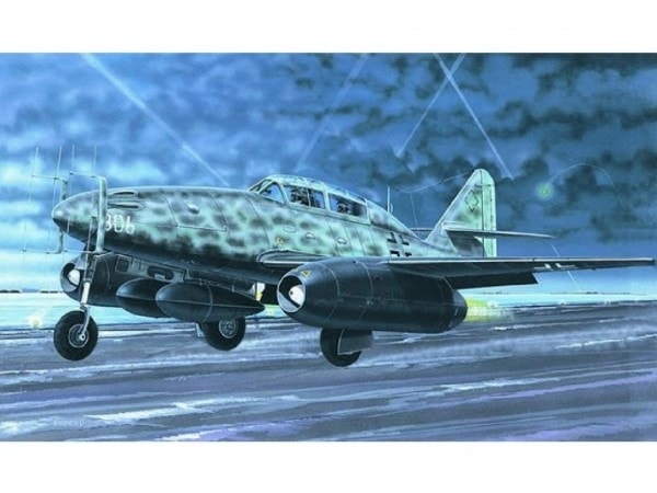 Směr Model Messerschmitt Me262 B-1a/U1 14,7x17,4cm v krabici 25x14,5x4,5cm