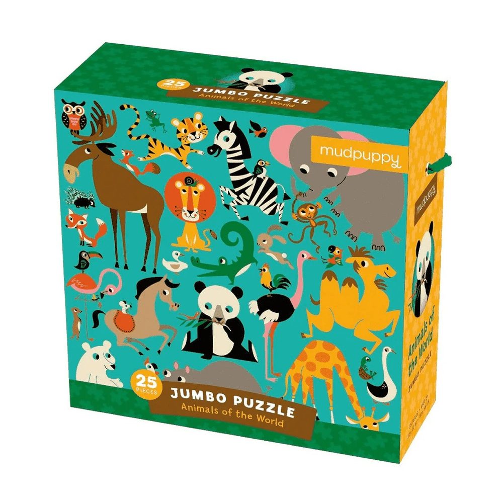 Mudpuppy Jumbo puzzle Zvířátka z celého světa 25 dílků