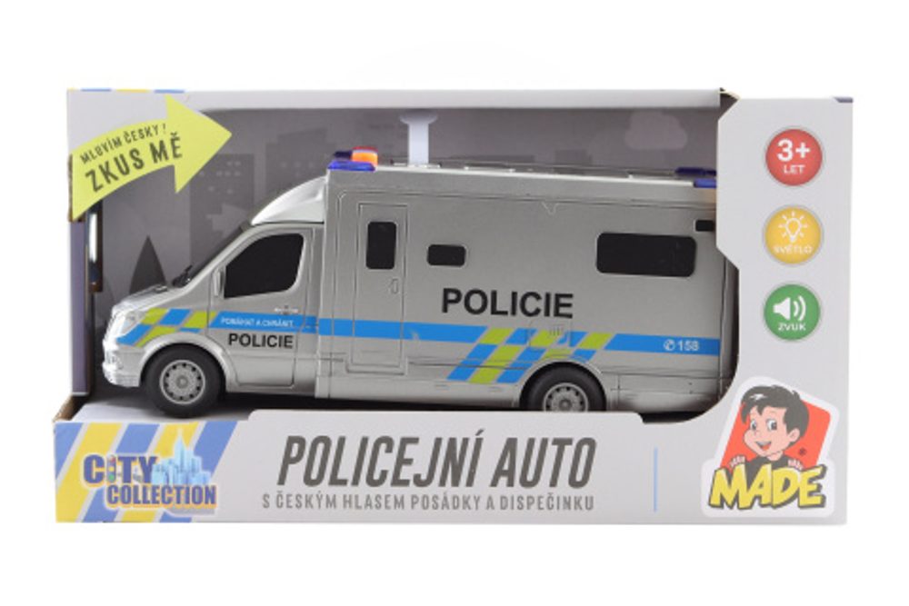 Auto policajné na batérie 19,5cm