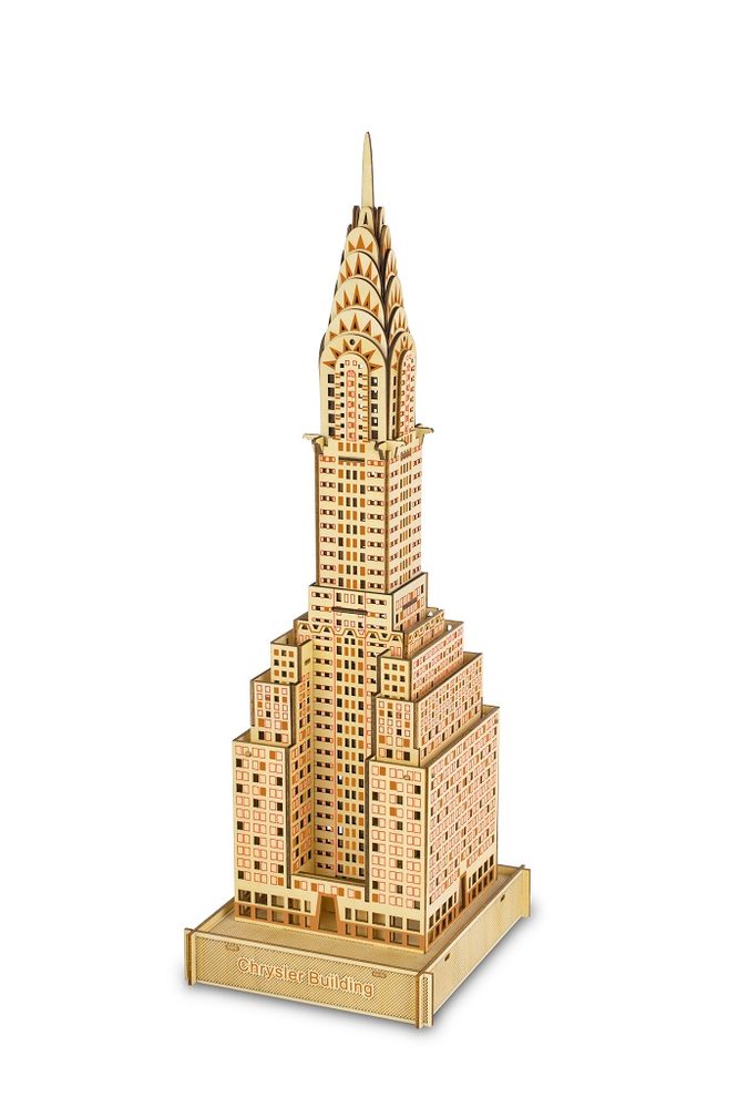 Woodcraft construction kit Woodcraft Dřevěné 3D puzzle Chrysler Building