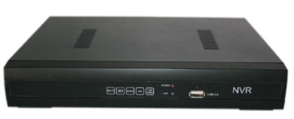 Hutermann Digitální NVR rekordér pro 4 IP kamery, H.264-MJPEG, tiché provedení APEXIS NVR-1004